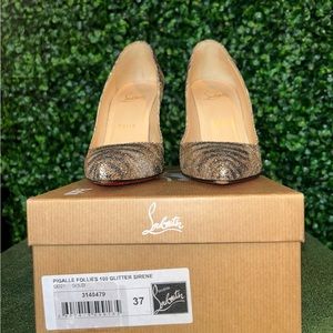 Christian Louboutin Pignalle Follies Glitter Sirene
